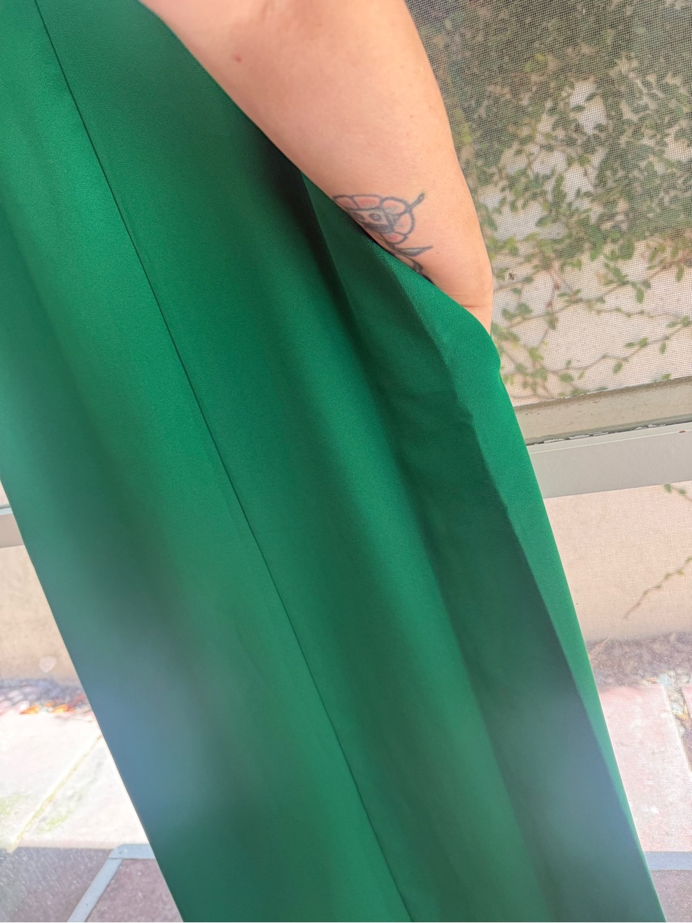 Cece Green Mod Bow Detail Maxi Dress with Pockets - Picture 8 of 16